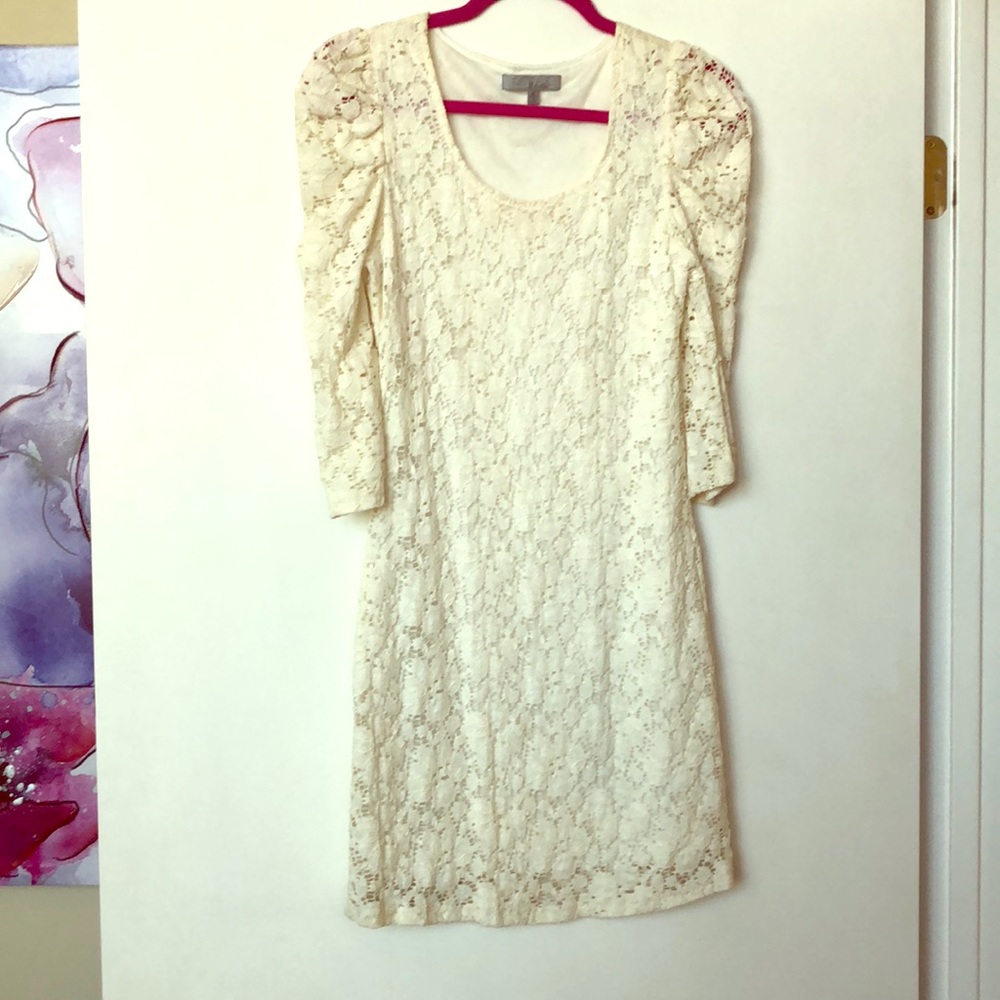 Ivory lace dress